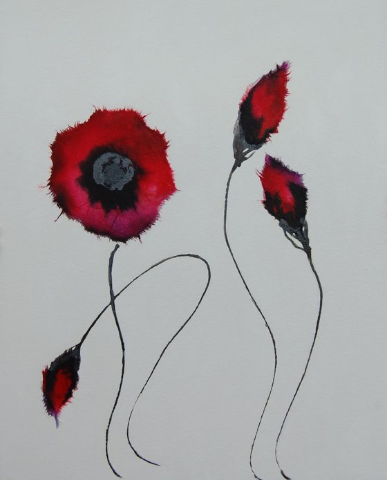 Crimson Poppies