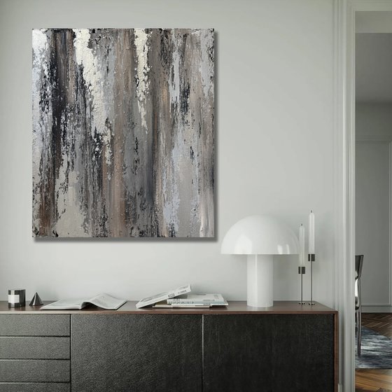 Gray texture on brown and cappuccino