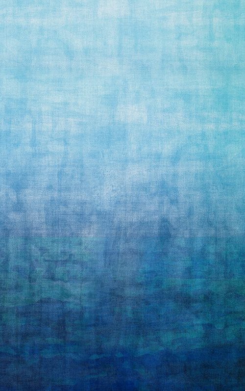 GRADUAL WATERS mixed media on canvas 137 x 92 x 3 cm by George Hall
