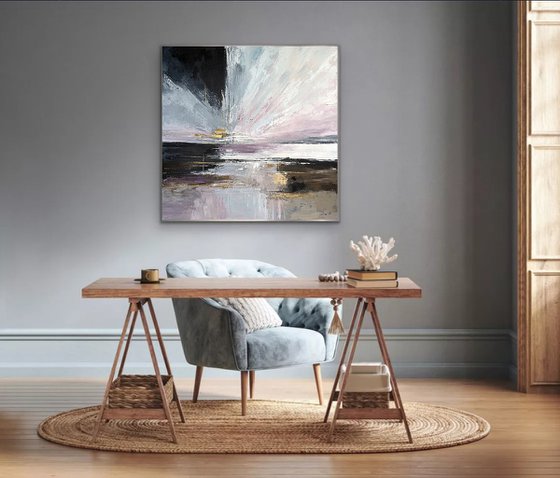 Luminous Breakpoint-pink gold clouds