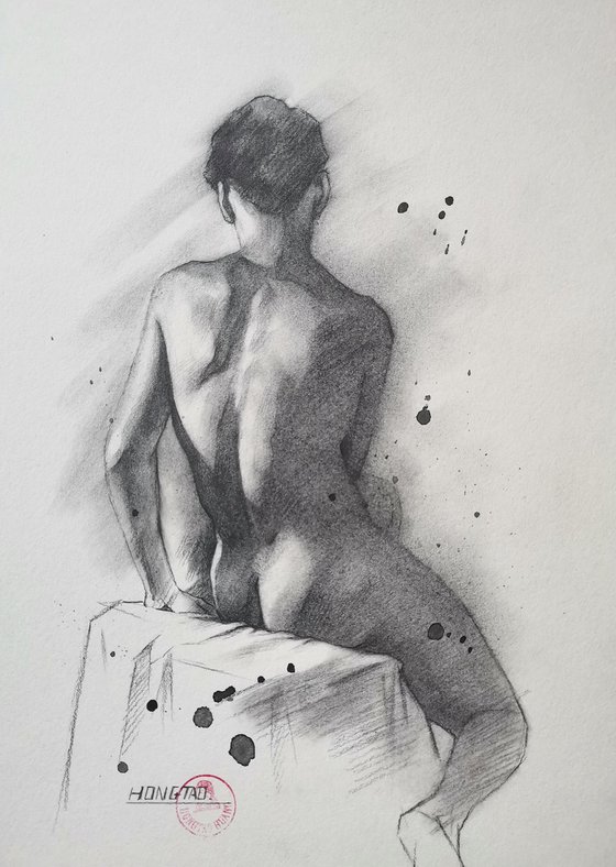 Back male nude