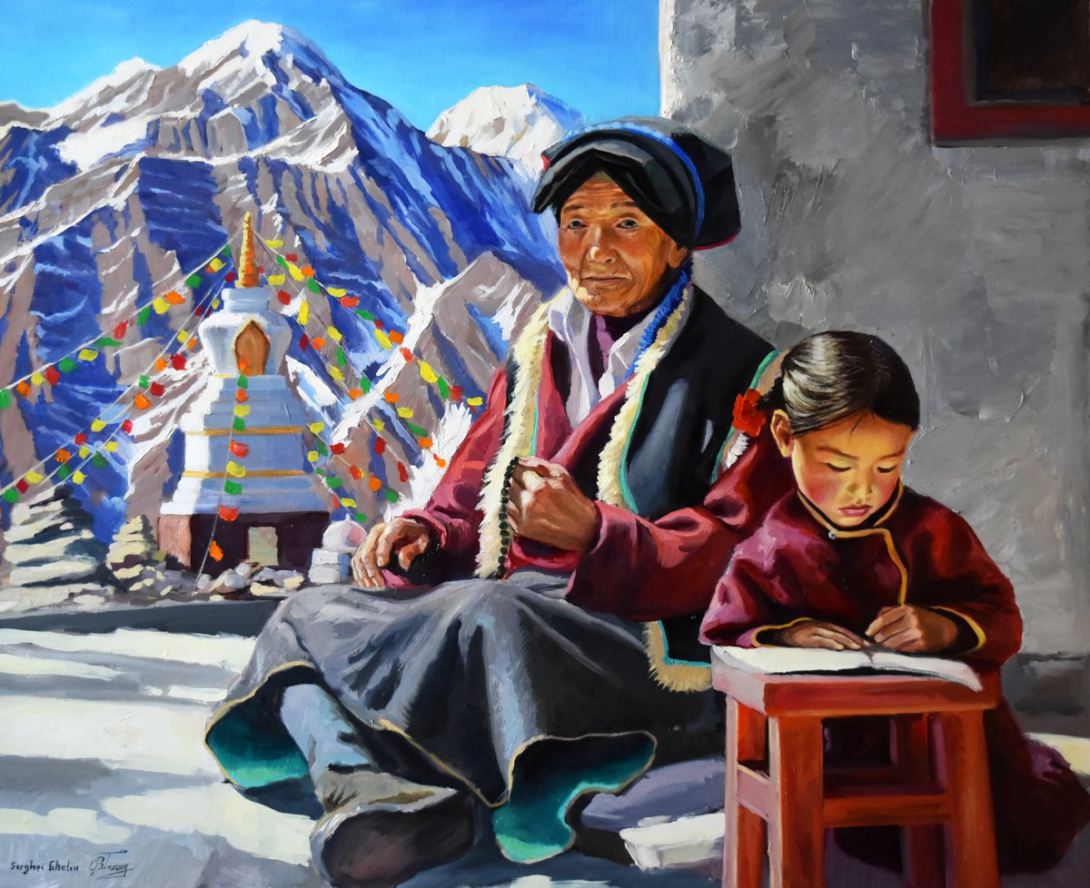 A usual day in Tibet by Serghei Ghetiu