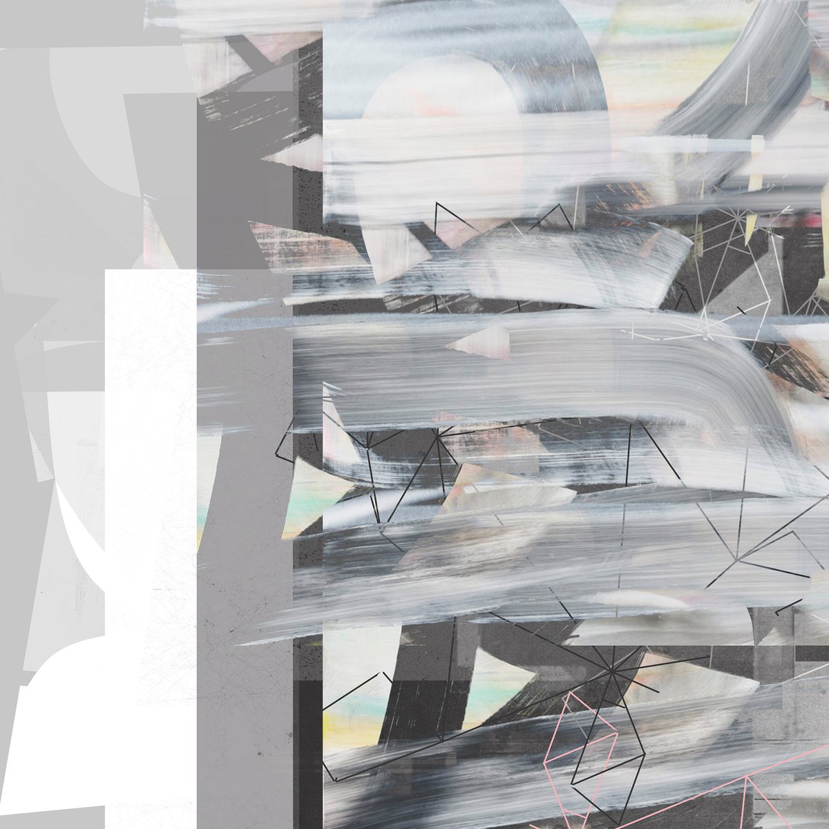 Abstract Limited Edition Print By The Most Active, 17 X 17", Turn The Page, Original Artwork