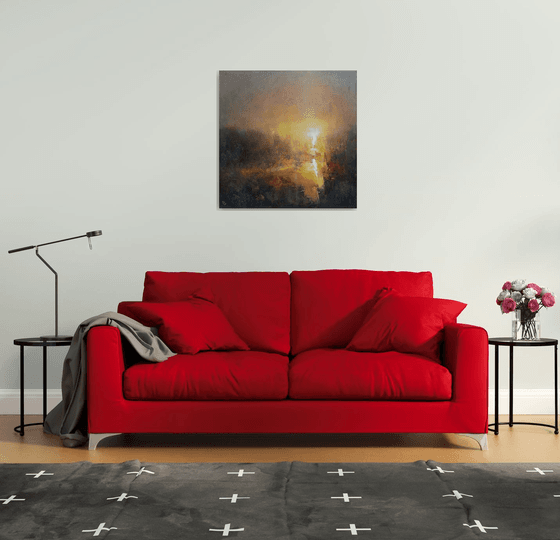 " Hazy Sunrise " SPECIAL PRICE / W 80 x H 80 cm