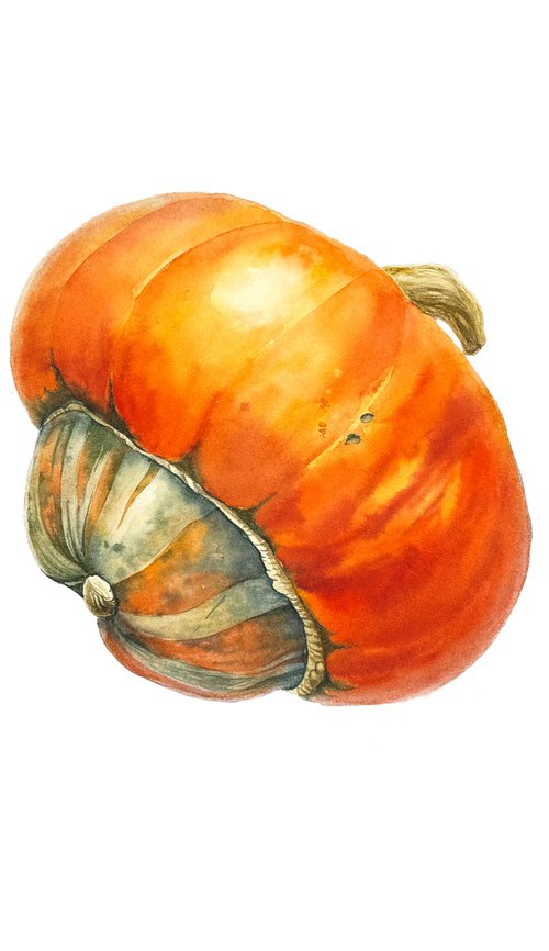 Pumpkins Painting by Yuliia Prokopchuk