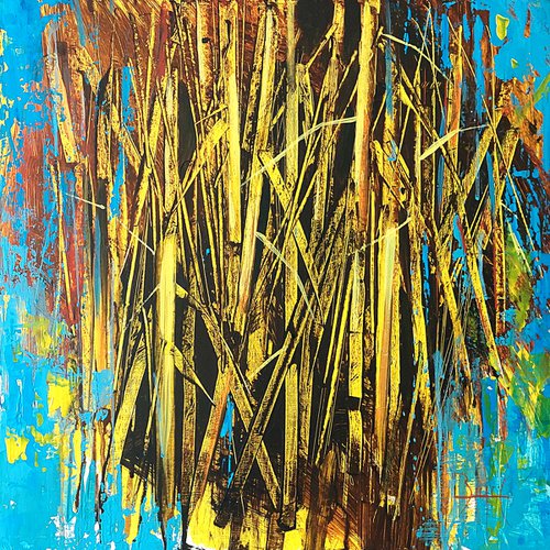 Yellow reed by Ovidiu Buzec