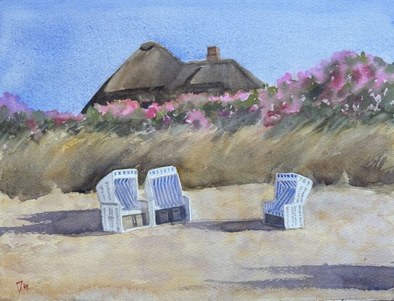 Beach basket on Sylt