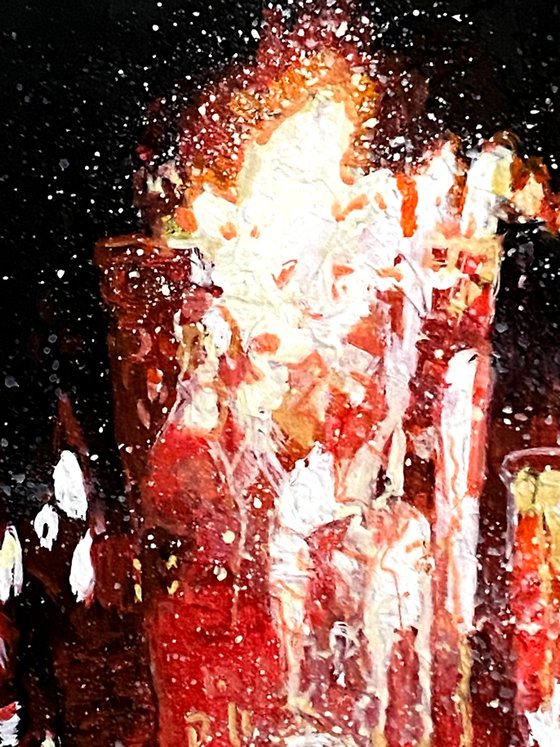 Candlelight and Wine Glasses