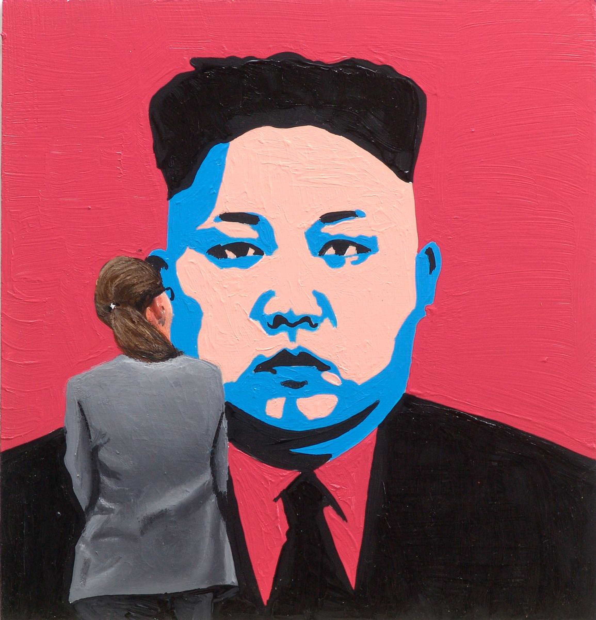 Pink Kim Jong Un By Gerard Boersma Artfinder