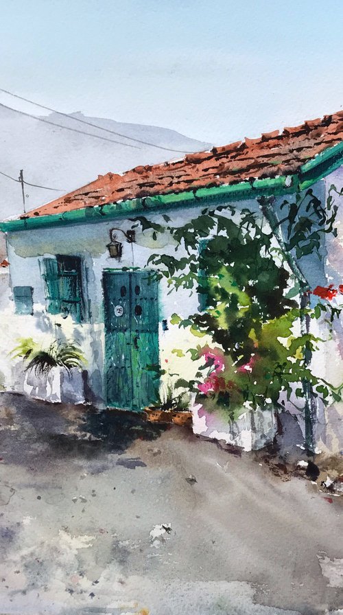 English village Cyprus #10 by Eugenia Gorbacheva