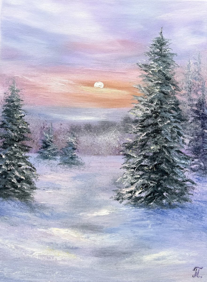 Winter Morning Begins By Tanja Frost, 12 X 16, Artwork For Sale On Artfinder