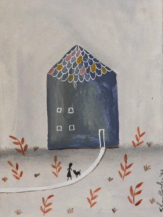 The tiny house in blue