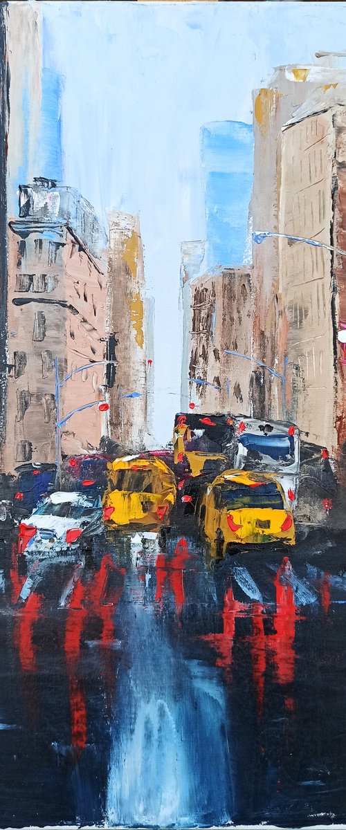Rainy day in New York city by Dmitry Fedorov