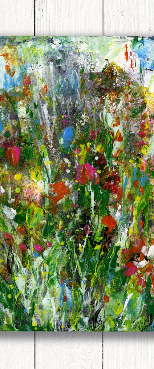 Floral Joy 33 - Abstract Painting by Kathy Morton Stanion by Kathy Morton Stanion
