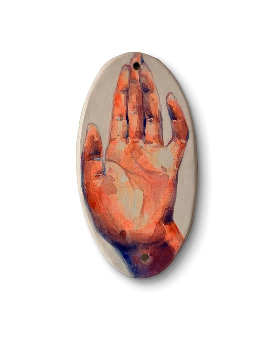 Ceramic female hand