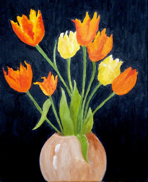 Tulips from my Garden by Maddalena Pacini