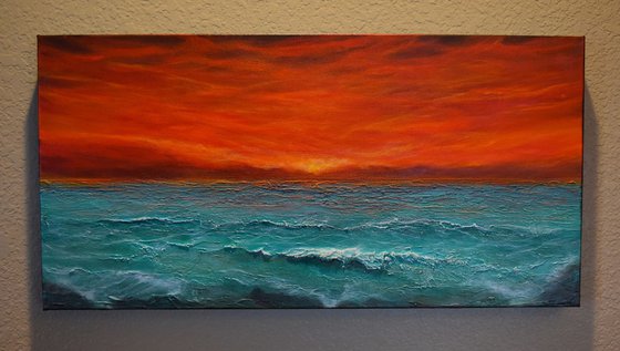 Seascape painting “Tuscan Skies”