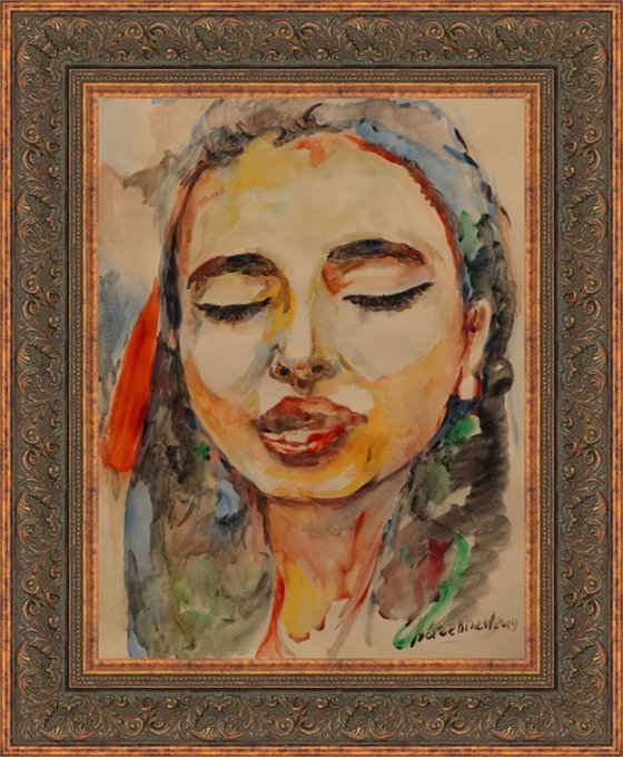 TURKISH GIRL - female portrait of oriental girl