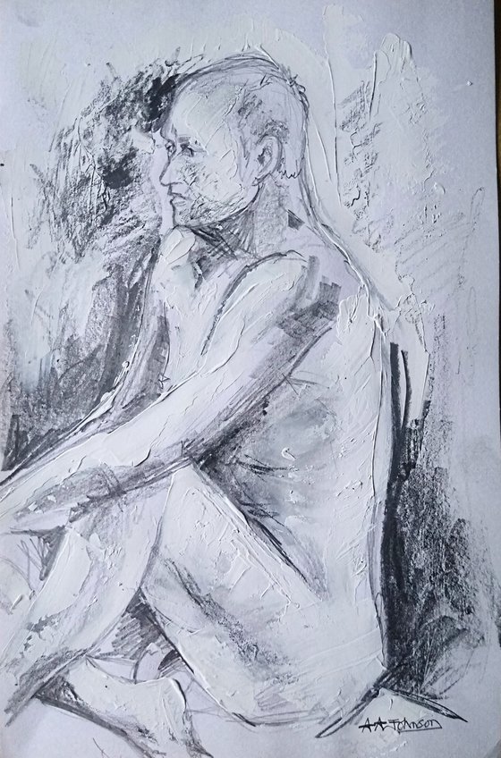 Male life drawing.
