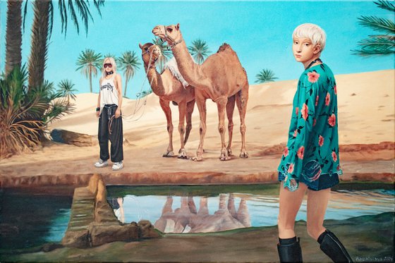 Portrait "Two Camels"