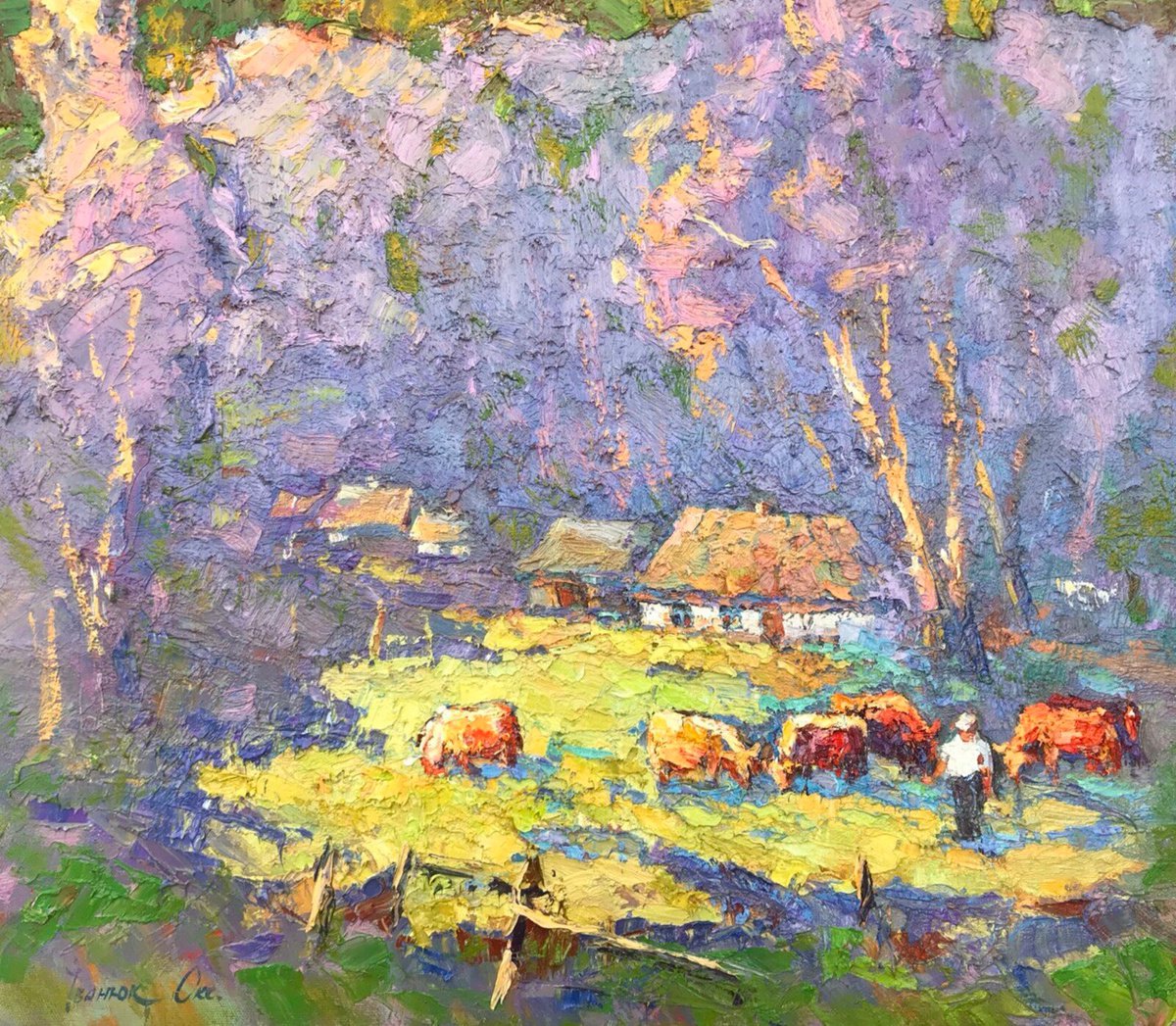 In The Meadow By Kalenyuk Alex, 28 X 31, Artwork For Sale On Artfinder