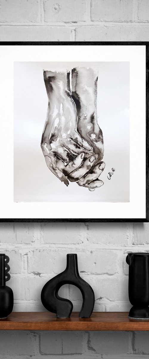 Hands in love II by Mateja Marinko