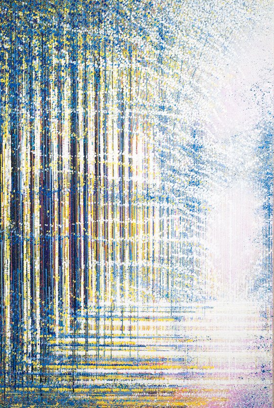 Light Shimmering Through Trees