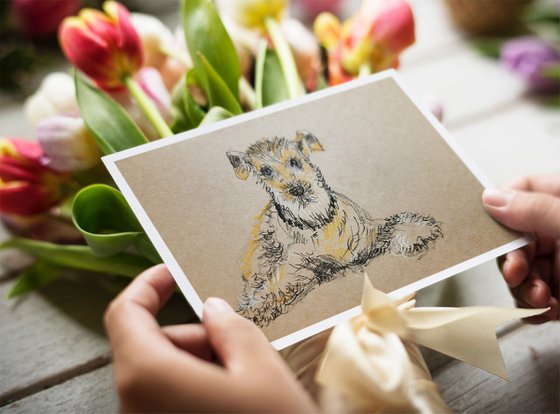 Wire Fox Terrier drawing