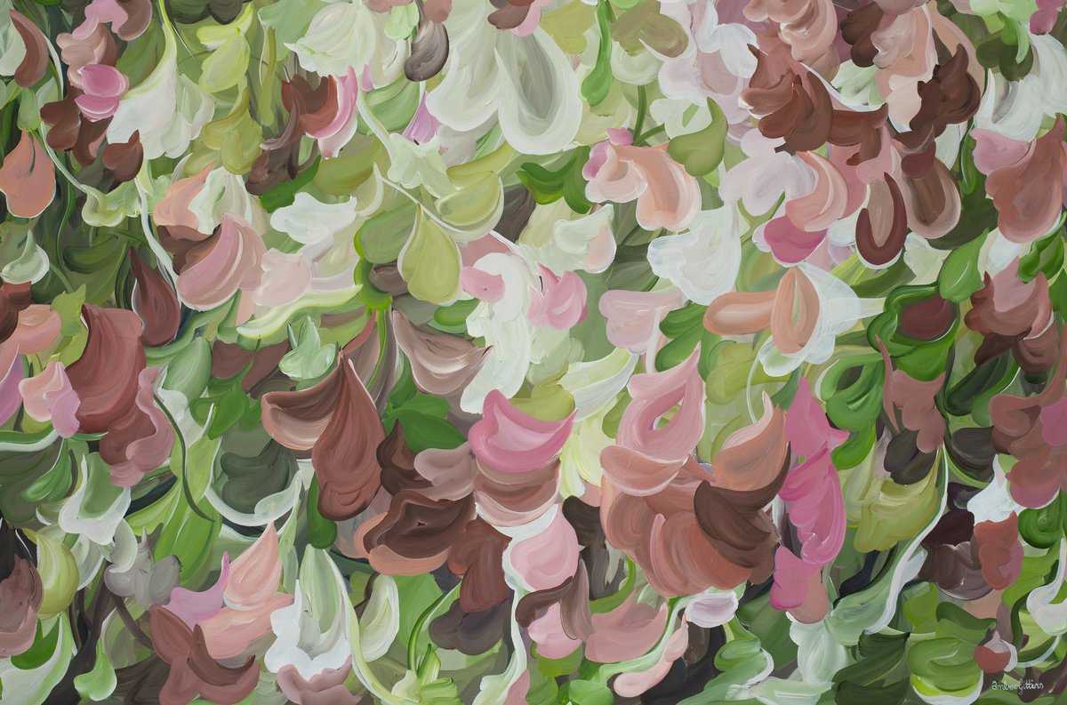 Blossoming Gems By Amber Gittins, 60 X 40, Artwork For Sale On Artfinder