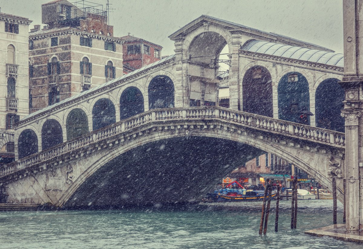 Photorealistic Cityscapes Photograph By Pavel Oskin, 35 X 24", Rialto, Original Artwork