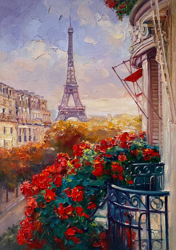 "Paris"original oil painting