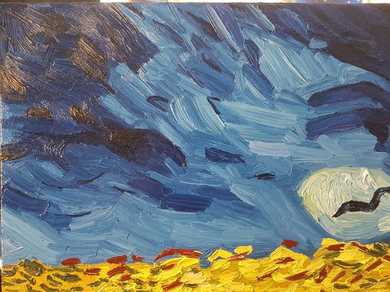 Van Gogh Hommage - Wheatfield with Crows