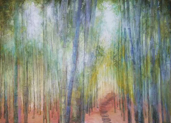 The bamboo forests