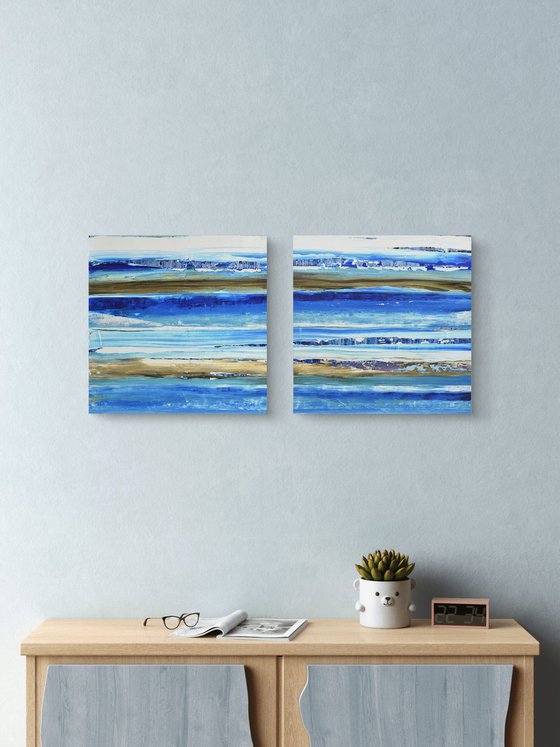 Aqua 11 (Diptych)