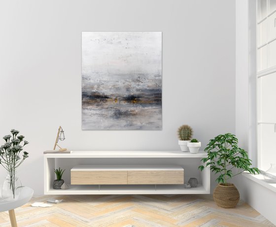 Grey abstract painting WG193