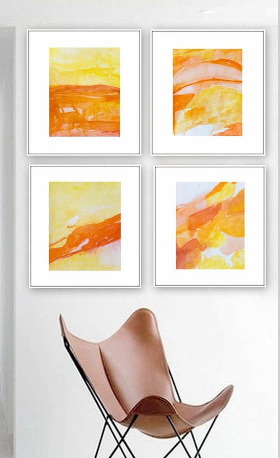 Landscape, set of 4