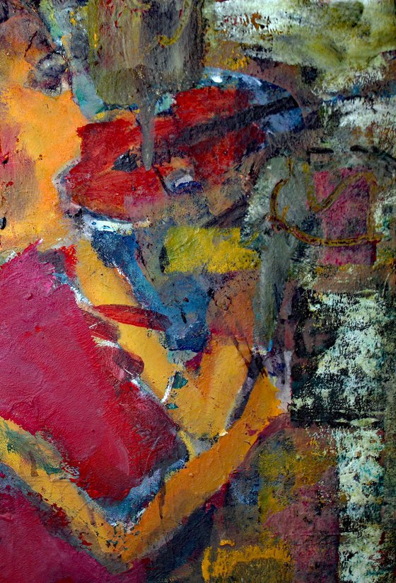 JEUNE FEMME VIOLONISTE GRAFFITIS