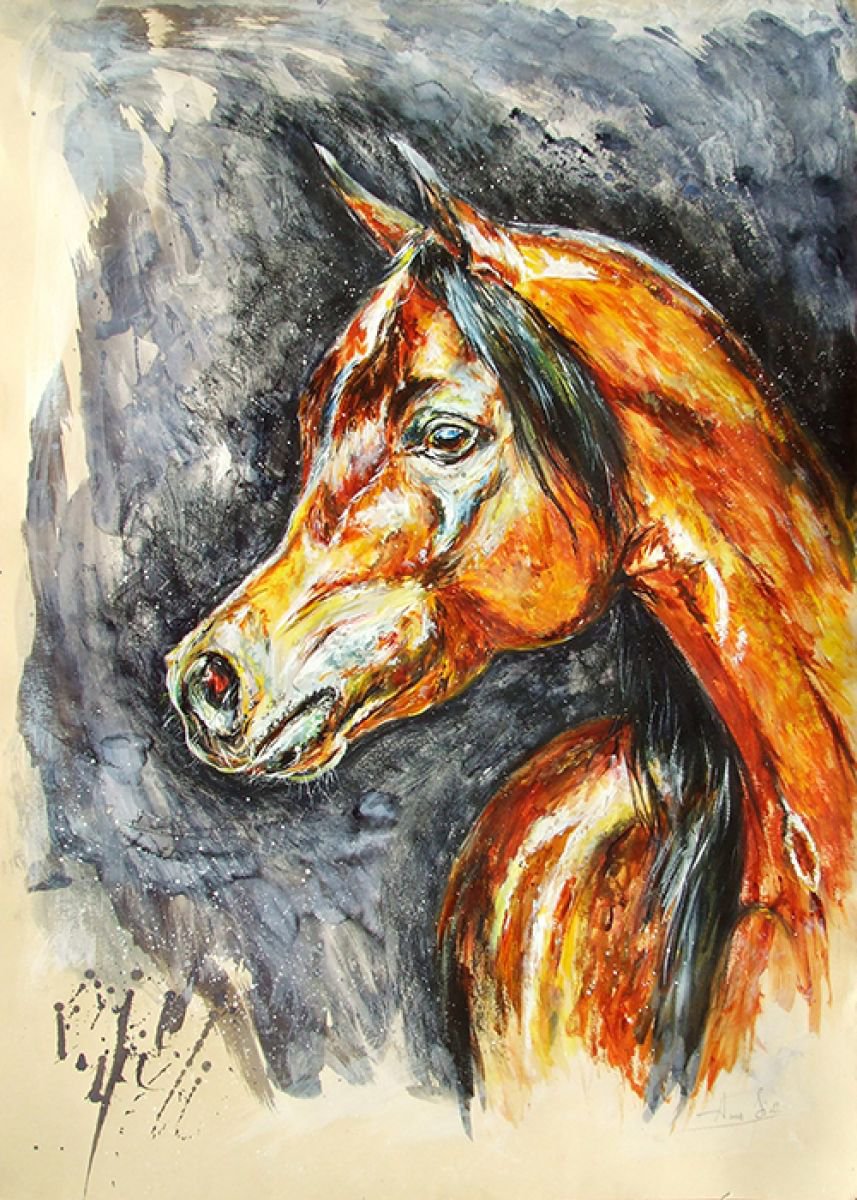 Beauty - Portrait of a horse by Anna Sidi-Yacoub