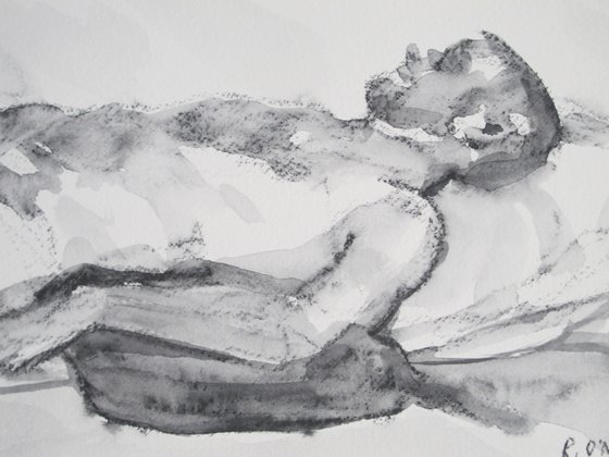 reclining male nude