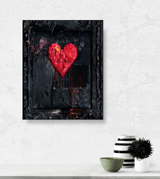 Untamed Heart 2 - Wall Sculpture