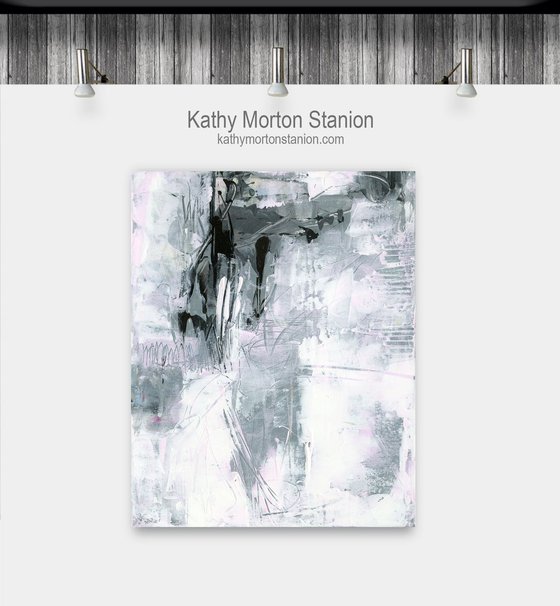 I'm Telling A Story - Abstract Painting  by Kathy Morton Stanion