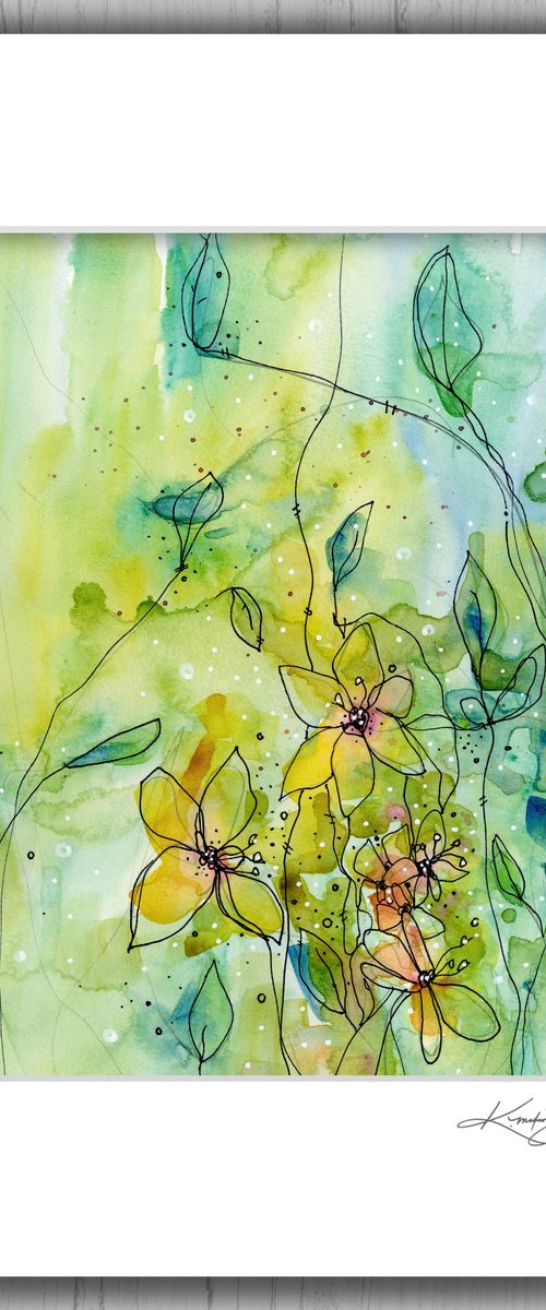 Botanical Music 2 - Floral Abstract Art by Kathy Morton Stanion by Kathy Morton Stanion