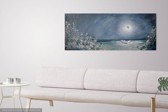 On Moonlight Bay (large panoramic painting)