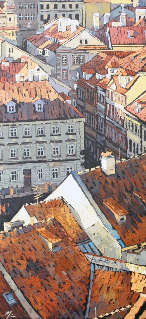 Red roofs by Volodymyr Melnychuk