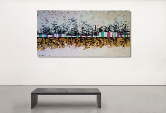 CANVAS ONLY - Borderline - 200 x 100 cm - XXXL (80 x 40 inches)