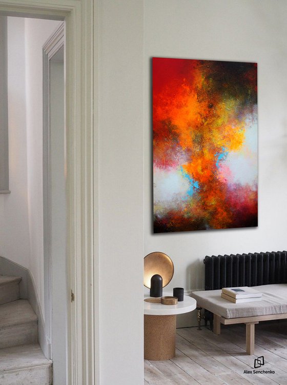 150x100cm. / extra large painting / Passion