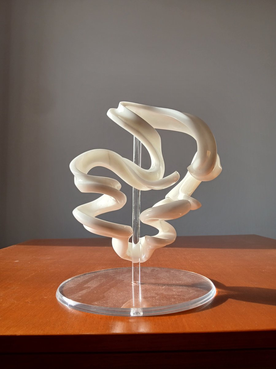 Abstract Stone Sculpture By Massimiliano Capraro, 9 X 7", Monalisa, Original Artwork