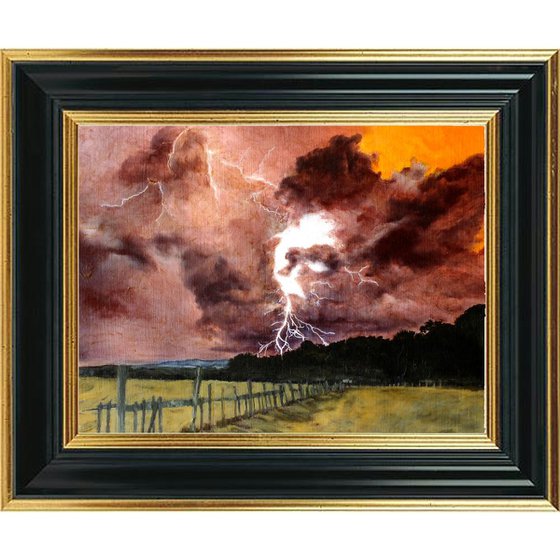 Storm, Michael B. Sky, 2019, Original oil paintings, Unique Item