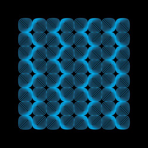 Square the Circles Blue by David Gill