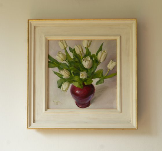 White tulips
